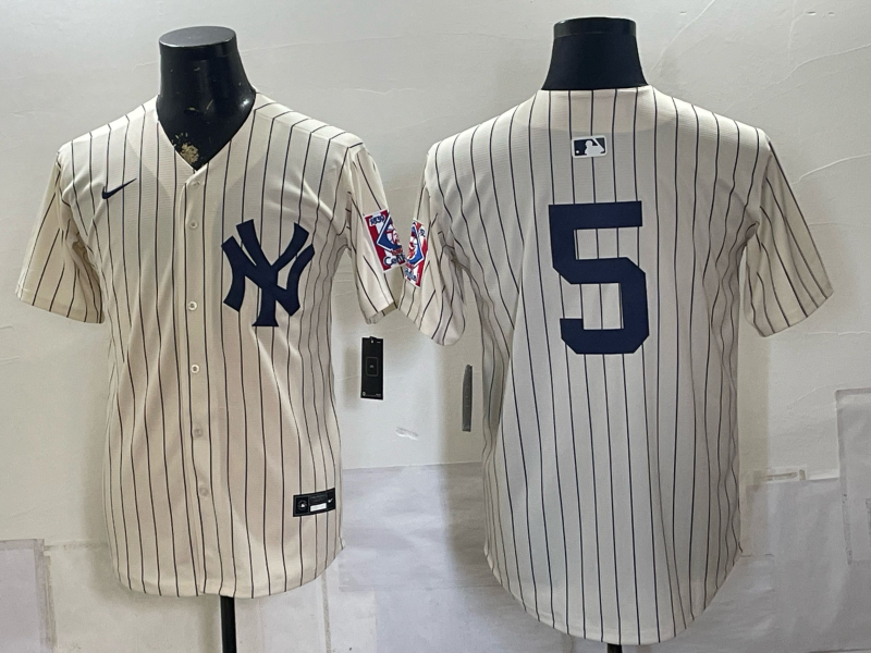 Men 2026 New York Yankees #5 white Nike MLB Jersey 080500->new york yankees->MLB Jersey